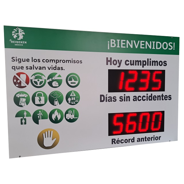 Contador de Días Sin Accidentes y Record Histórico